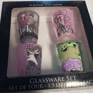 Disney Tim Burton's The Nightmare Before Christmas Glassware Set NOWT